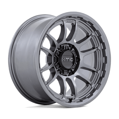 17x8.5 KMC KM727 Wrath Matte Anthracite Wheel 6x5.5 (-10mm)