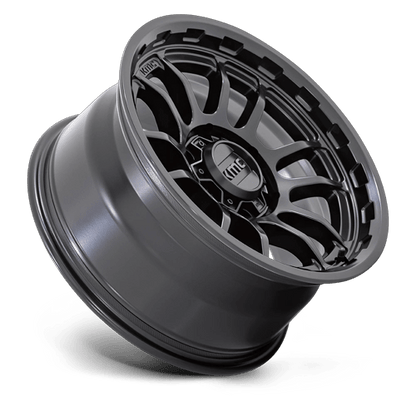 17x8.5 KMC KM727 Wrath Satin Black Wheel 6x5.5 (-10mm)