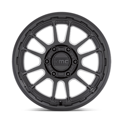 17x8.5 KMC KM727 Wrath Satin Black Wheel 6x5.5 (-10mm)