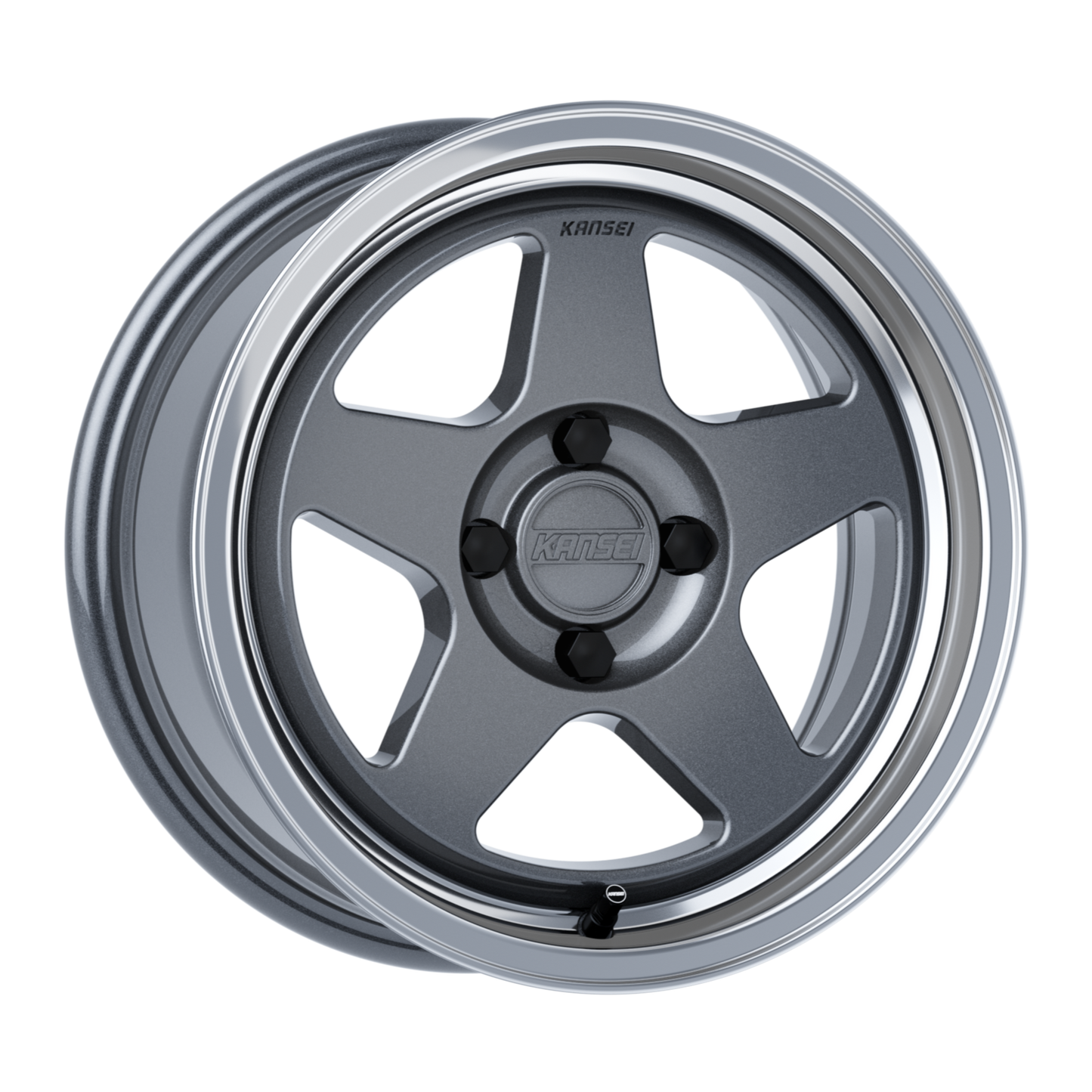 15x7 Kansei K12GM KNP Gloss Gunmetal Wheel 4x100 (25mm)