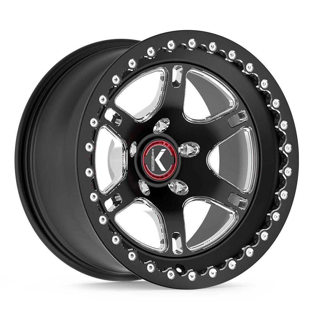 17x9 KG1 Forged KO120 Heral Gloss Black Milled FORGED Wheel 6x135 (-12mm)