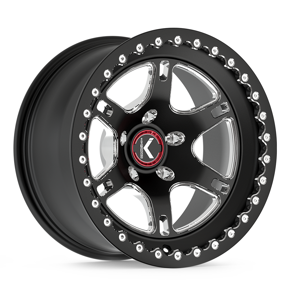 17x9 KG1 Forged KO120 Heral Textured Matte Black Wheel 5x5 (-38mm)