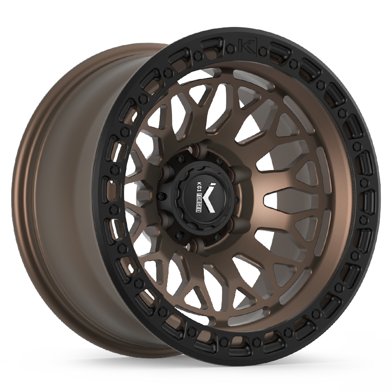 17x9 KG1 Forged KO720 Diamondhead Textured Bronze Wheel 6x5.5 (0mm)