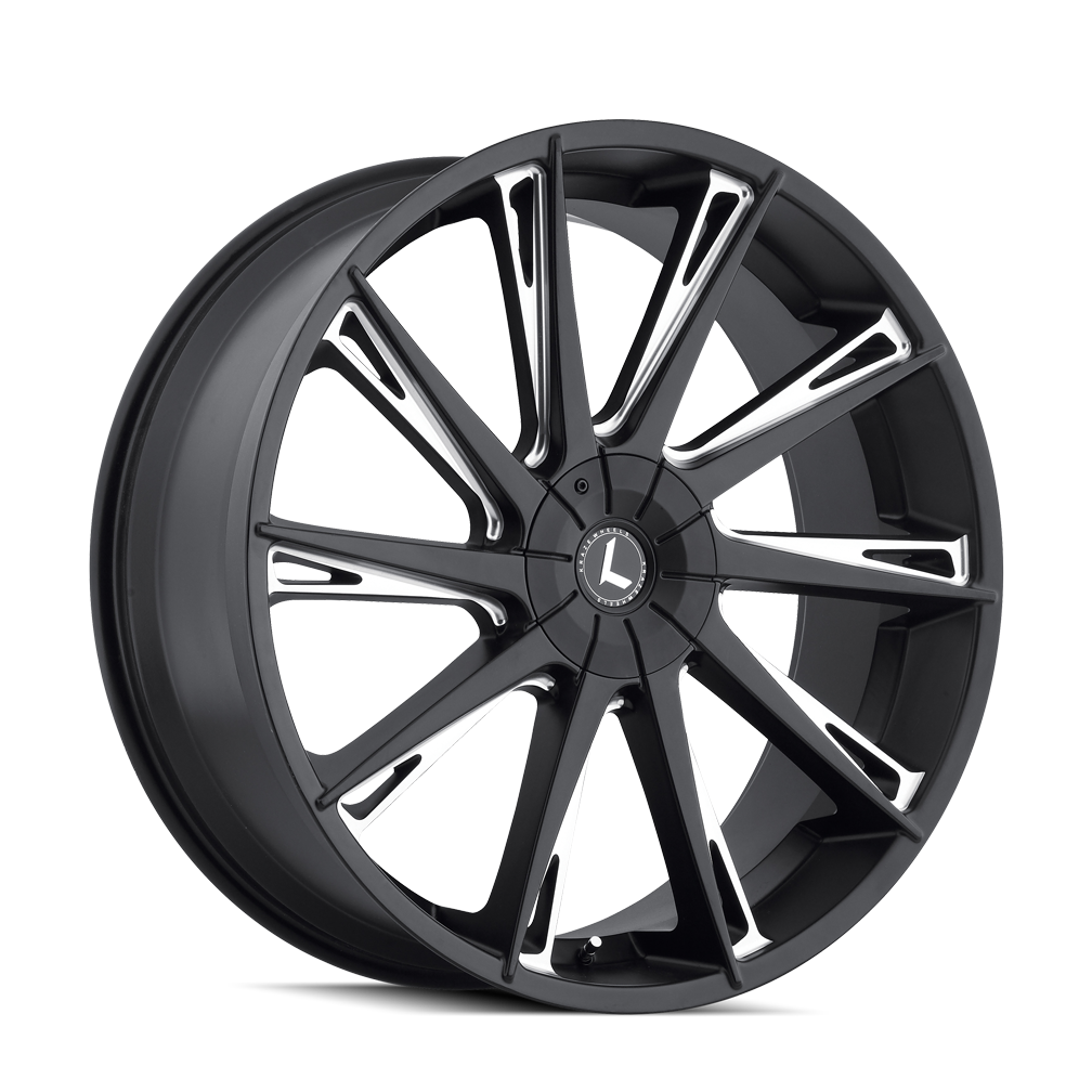 24x9.5 Kraze SWAGG Black/Milled Wheel 6x135/6x5.5 (30mm)