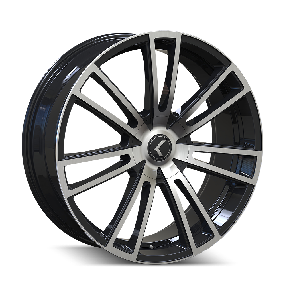 20x8.5 Kraze Spectra Black/Machined Wheel 5x115/5x120 (38mm)