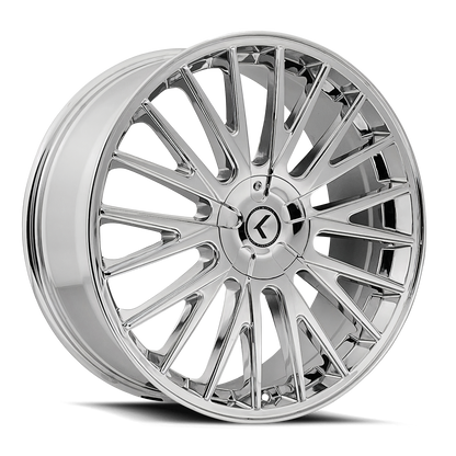 20x8.5 Kraze KR185 Double Down Chrome Wheel 5x4.25/5x4.5 (38mm)