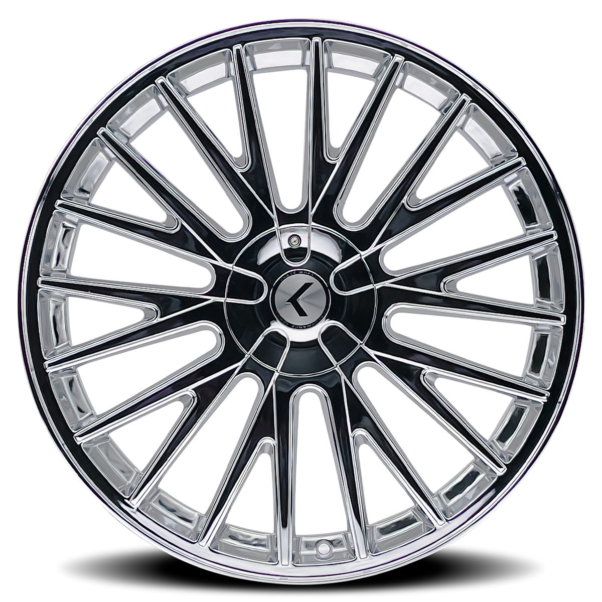20x8.5 Kraze KR185 Double Down Chrome Wheel 5x4.25/5x4.5 (38mm)