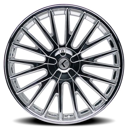 20x8.5 Kraze KR185 Double Down Chrome Wheel 5x4.25/5x4.5 (38mm)