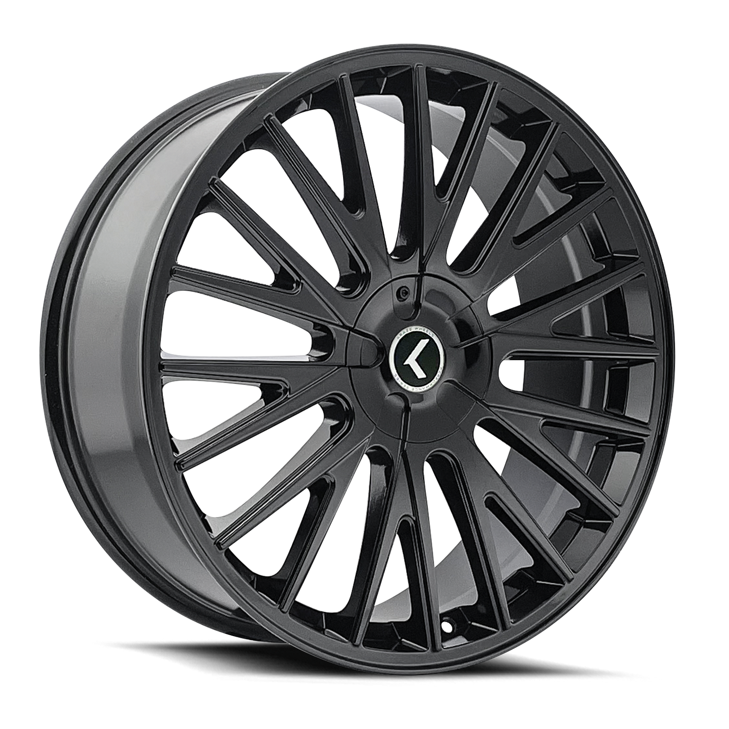 22x8.5 Kraze KR185 Double Down Gloss Black Wheel 5x100/5x4.5 (38mm)