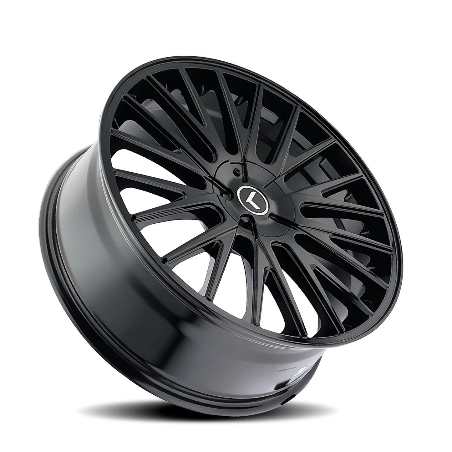 22x8.5 Kraze KR185 Double Down Gloss Black Wheel 5x100/5x4.5 (38mm)