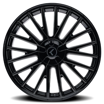 22x8.5 Kraze KR185 Double Down Gloss Black Wheel 5x100/5x4.5 (38mm)