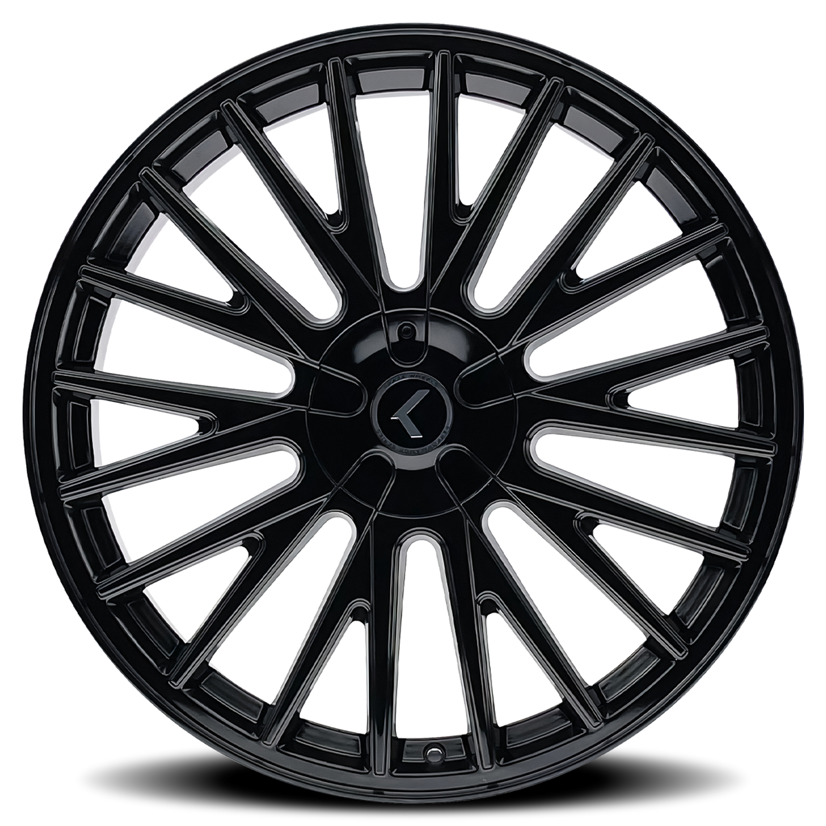 20x8.5 Kraze KR185 Double Down Gloss Black Wheel 5x4.25/5x4.5 (38mm)