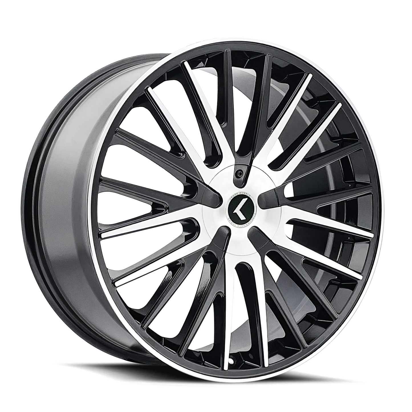 22x8.5 Kraze KR185 Double Down Black/Machined Wheel 5x100/5x4.5 (38mm)