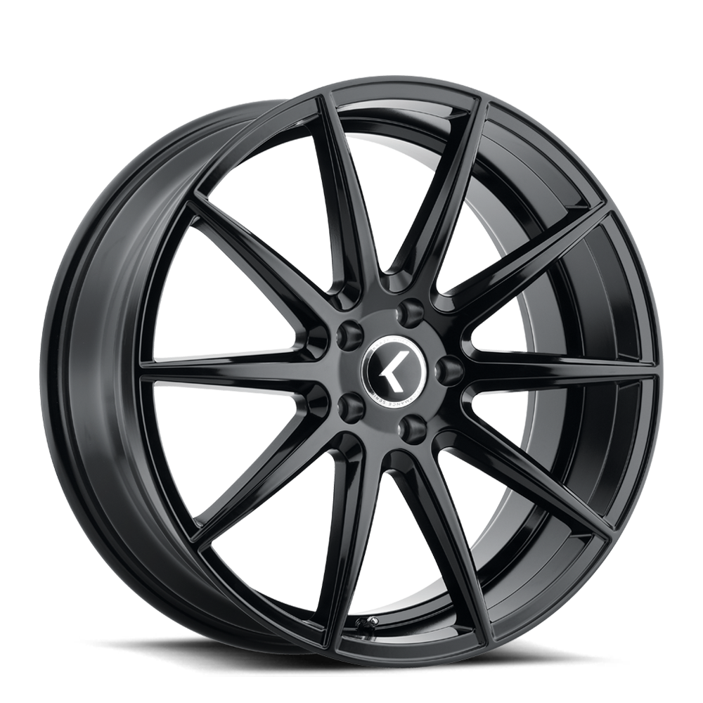 17x8 Kraze KR193 Turismo Gloss Black Wheel 5x112 (38mm)