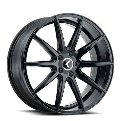 17x8 Kraze KR193 Turismo Gloss Black Wheel 5x112 (38mm)