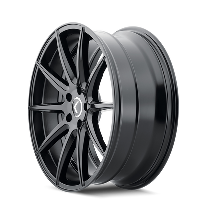 17x8 Kraze KR193 Turismo Gloss Black Wheel 5x112 (38mm)