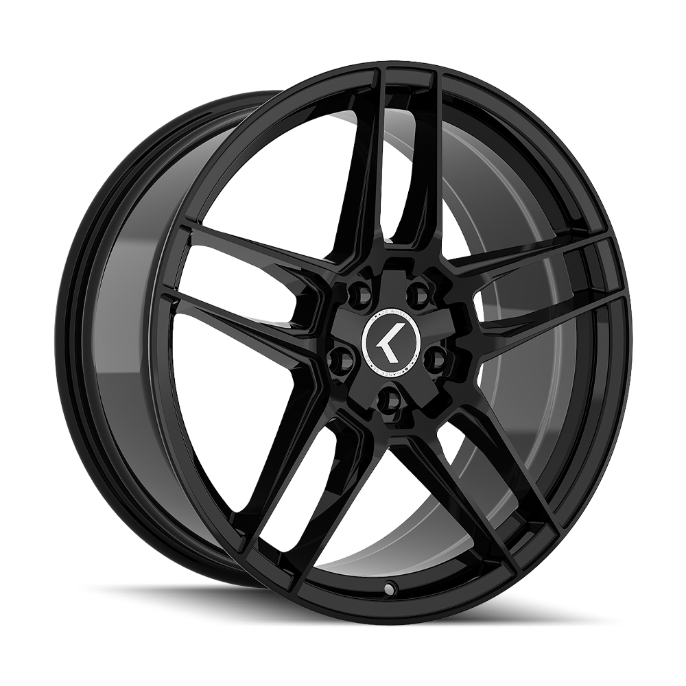 17x8 Kraze KR197 Converge Gloss Black Wheel 5x108/5x4.5 (35mm)