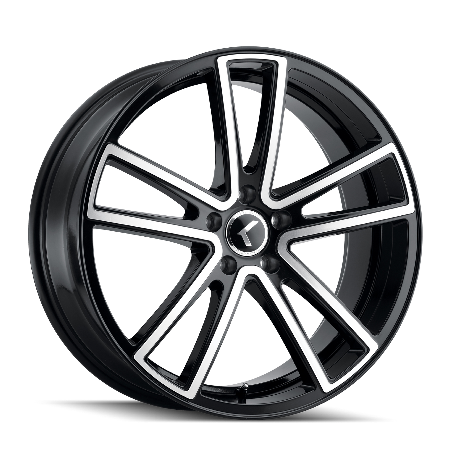 17x8 Kraze Lusso Black/Machined Wheel 5x4.5 (38mm)