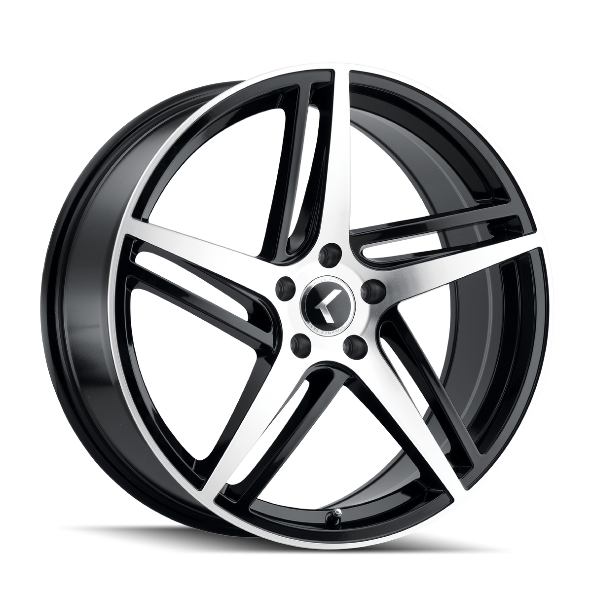 18x8 Kraze Milano Black/Machined Wheel 5x4.5 (40mm)