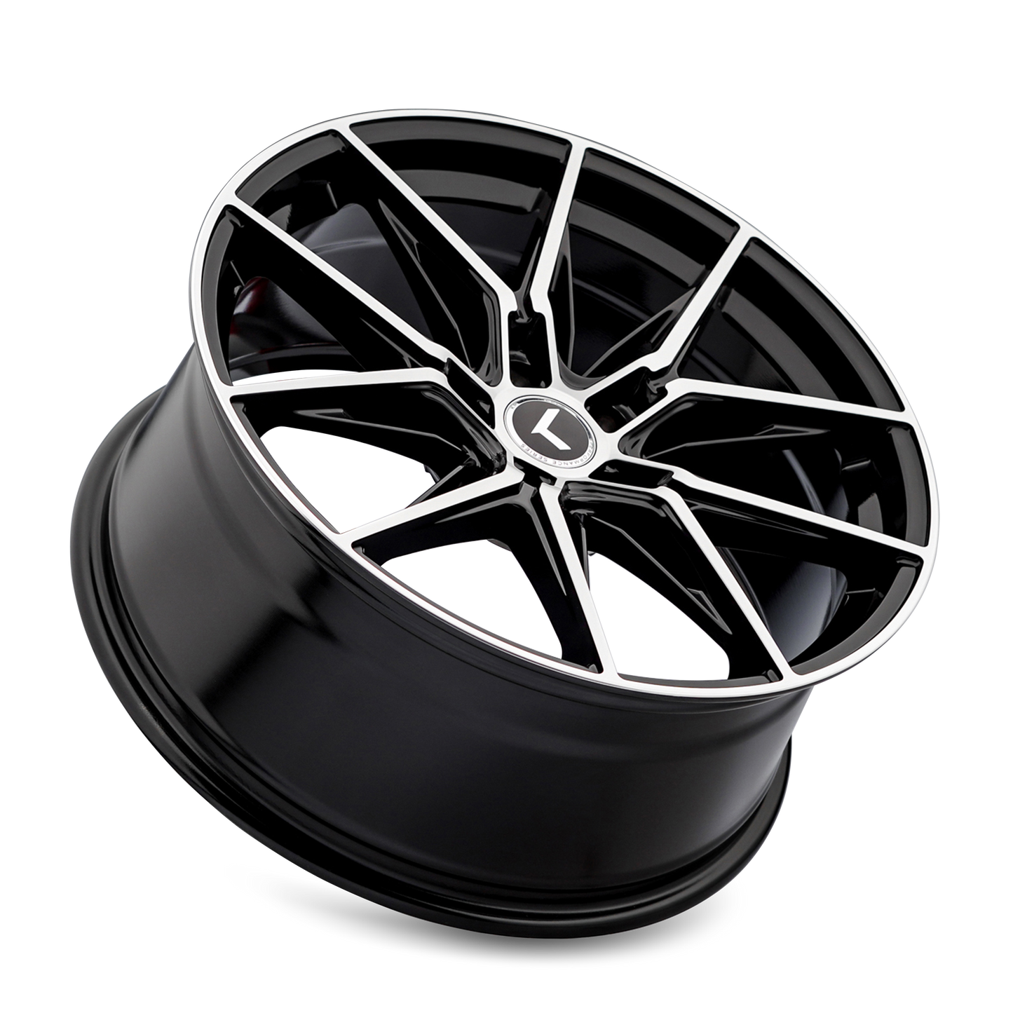 22x9 Kraze KR196 Evolve Gloss Black Machined Wheel 5x120 (35mm)