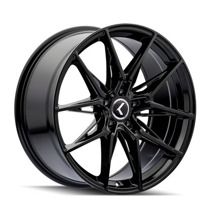 22x9 Kraze KR196 Evolve Gloss Black Wheel 5x4.5 (35mm)