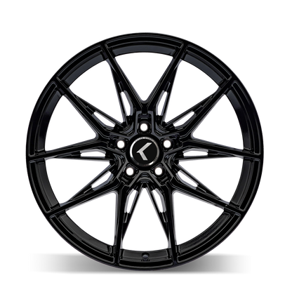 22x9 Kraze KR196 Evolve Gloss Black Wheel 5x4.5 (35mm)