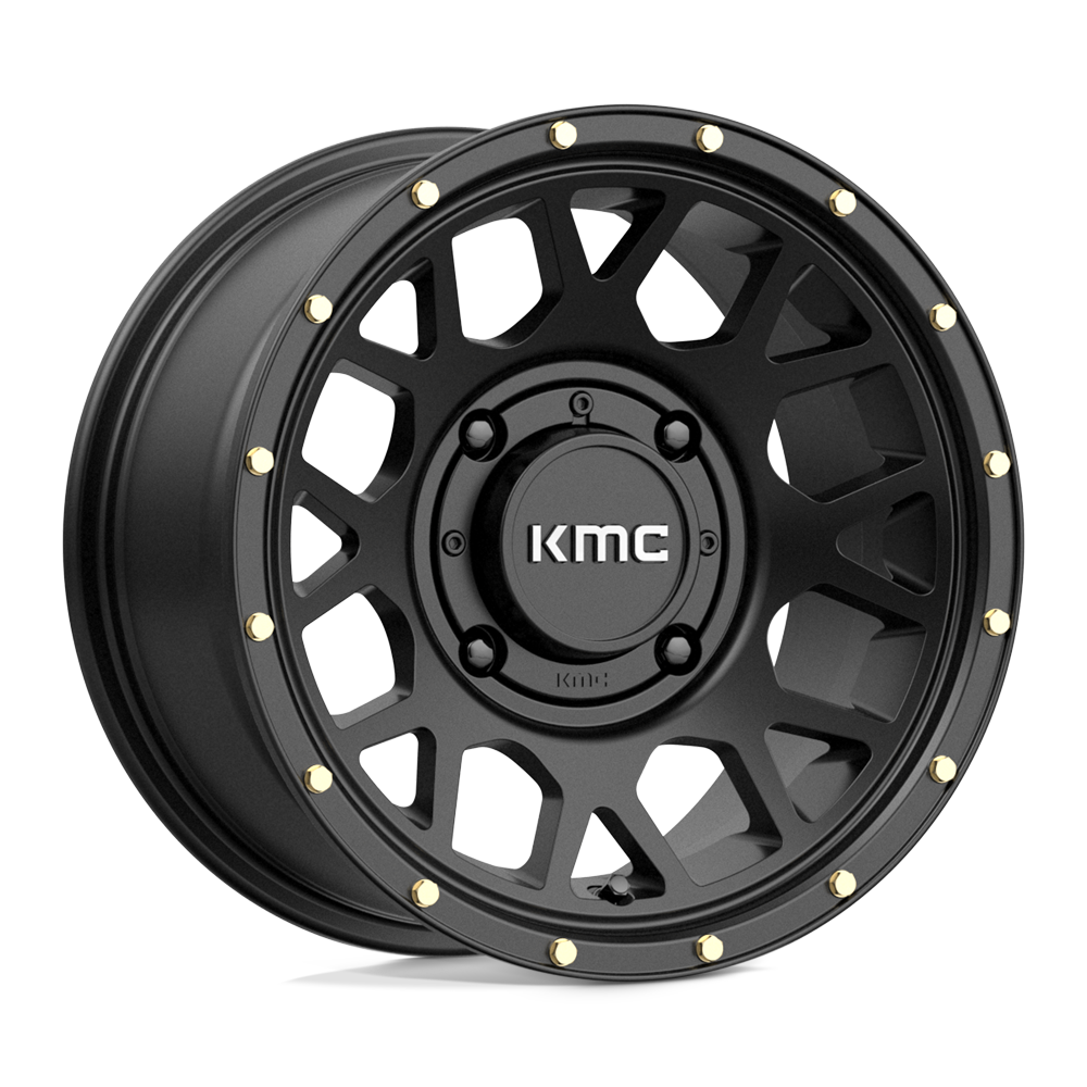 14x7 KMC Powersports KS135 GRENADE Satin Black Wheel 4x137 (10mm)