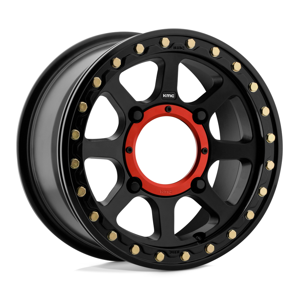 15x6 KMC Powersports KS234 ADDICT 2 BEADLOCK Satin Black Wheel 4x156 (38mm)