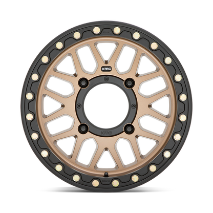 15x7 KMC UTV KS235 GRENADE BEADLOCK Satin Bronze Wheel 4x156 (10mm)