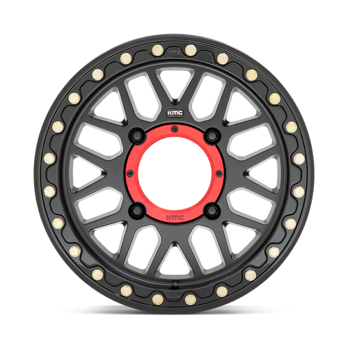 15x7 KMC UTV KS235 GRENADE BEADLOCK Satin Black Wheel 4x137 (10mm)