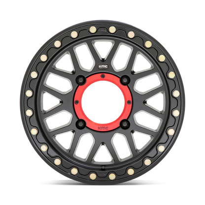 15x7 KMC UTV KS235 GRENADE BEADLOCK Satin Black Wheel 4x137 (10mm)