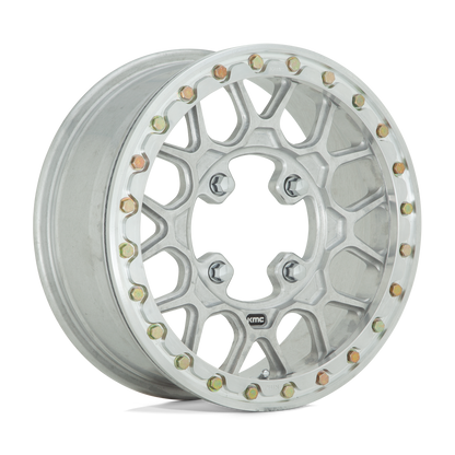 15x6 KMC KS435 Grenade Raw Machined FORGED UTV Wheel 4x156 (38mm)