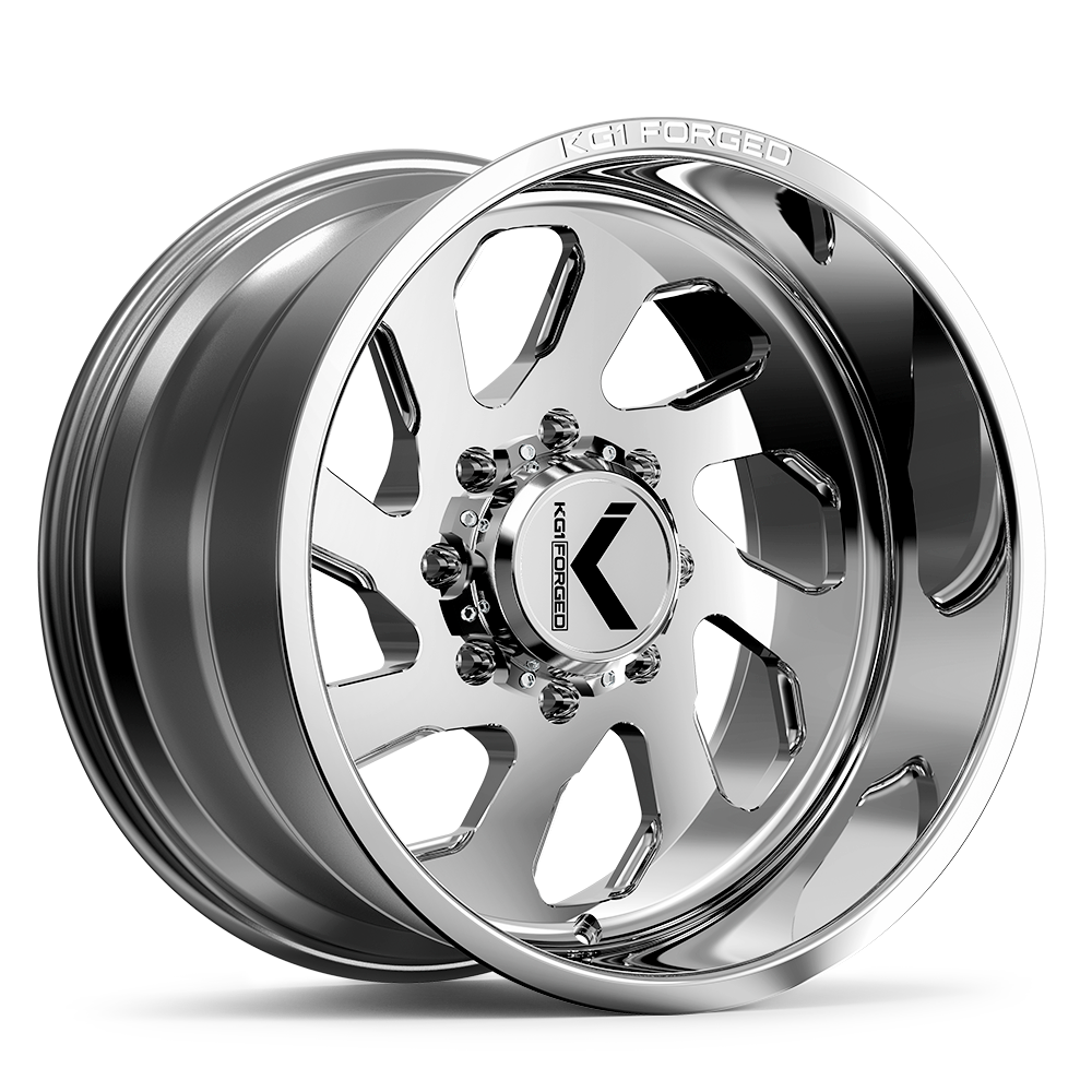 22x12 KG1 Forged KT004 Dropkick Polished RIGHT DIRECTIONAL Wheel 8x6.5 (-44mm)