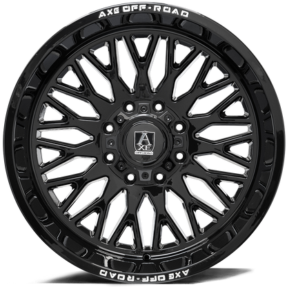 22x12 Axe Kratos Gloss Black Wheel 8x180 (-44mm)