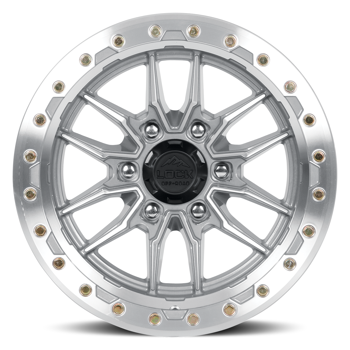 17x9 Lock Off-Road Krawler Machine With Clear Coat Wheel 6x135 (0mm)