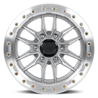 17x9 Lock Off-Road Krawler Machine With Clear Coat Wheel 6x135 (0mm)