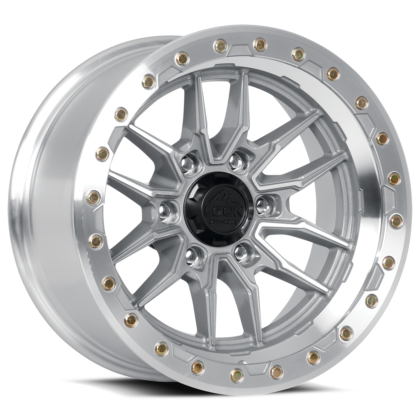 17x9 Lock Off-Road Krawler Machine With Clear Coat Wheel 6x135 (0mm)