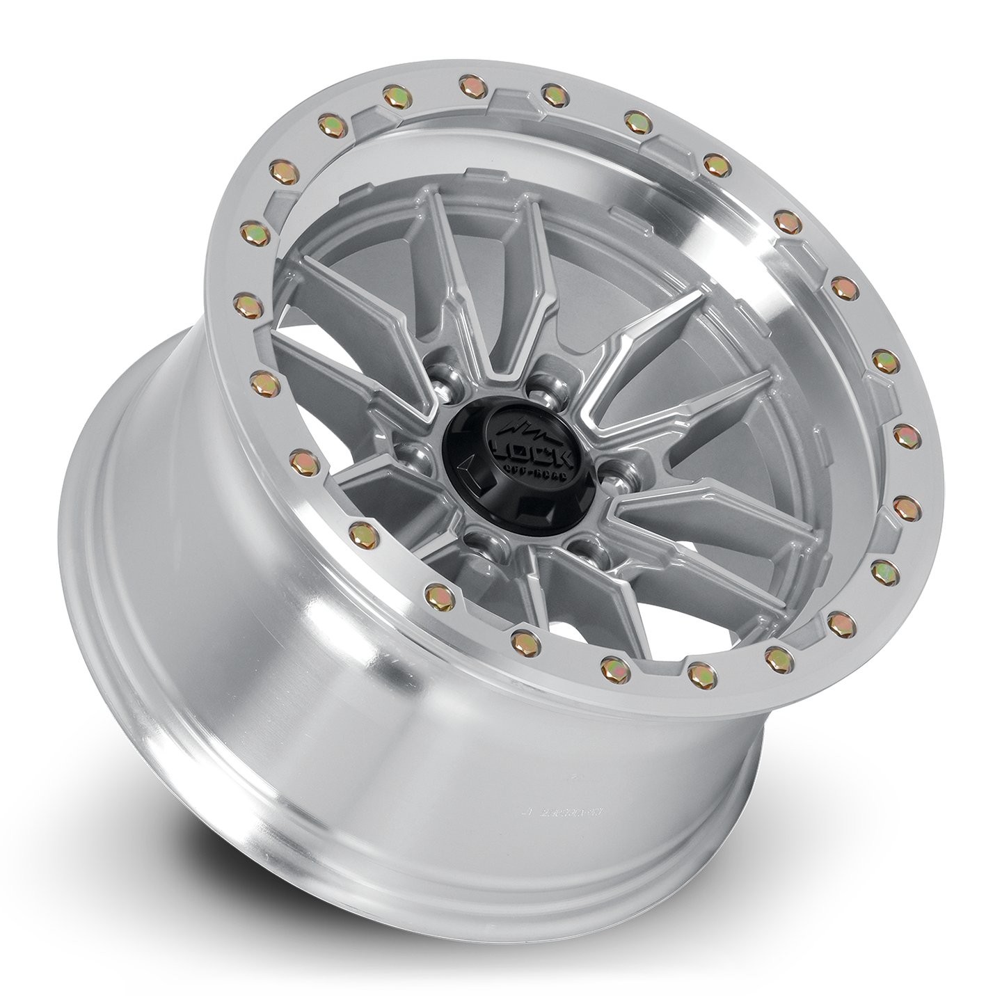 17x9 Lock Off-Road Krawler Machine With Clear Coat Wheel 6x135 (-12mm)