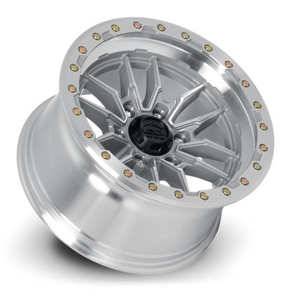 17x9 Lock Off-Road Krawler Machine With Clear Coat Wheel 6x135 (-12mm)