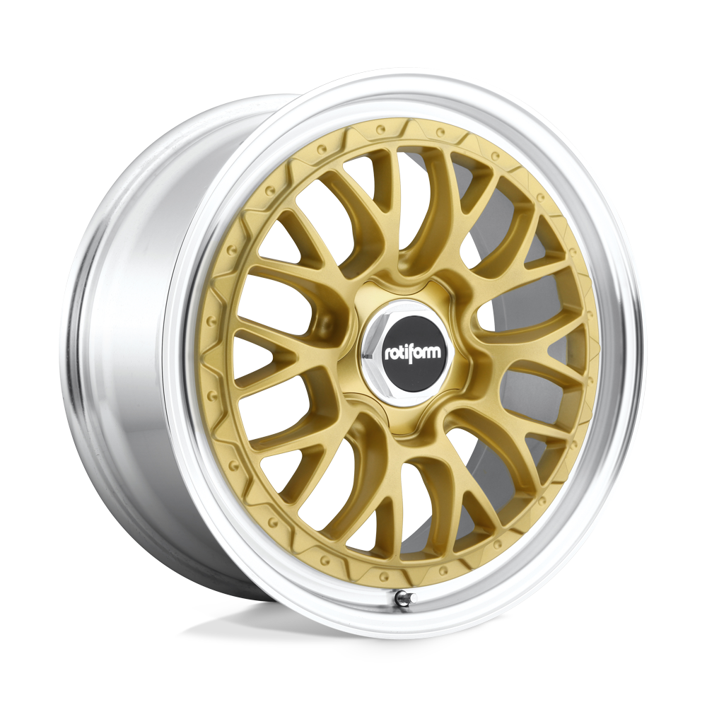 19x8.5 Rotiform R156 LSR MATTE GOLD MACHINED Wheel 5x112 (45mm)
