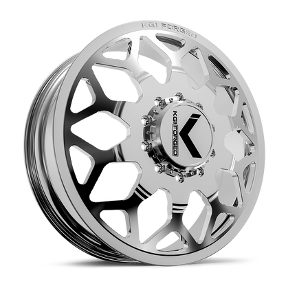 26x8.25 KG1 Forged KD016 Luxor Polished DUALLY FRONT Wheel 8x6.5 (145mm)