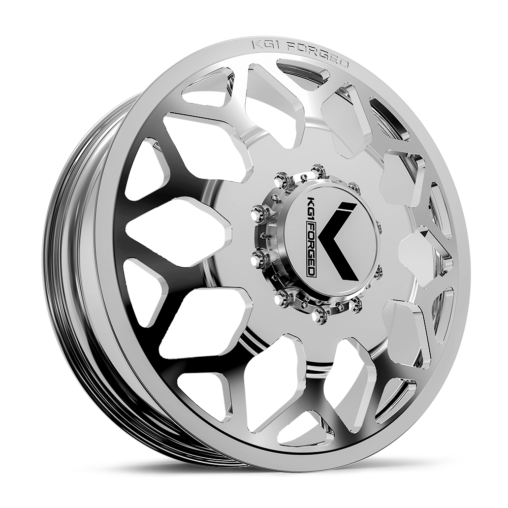 26x8.25 KG1 Forged KD016 Luxor Polished DUALLY FRONT Wheel 8x200 (145mm)