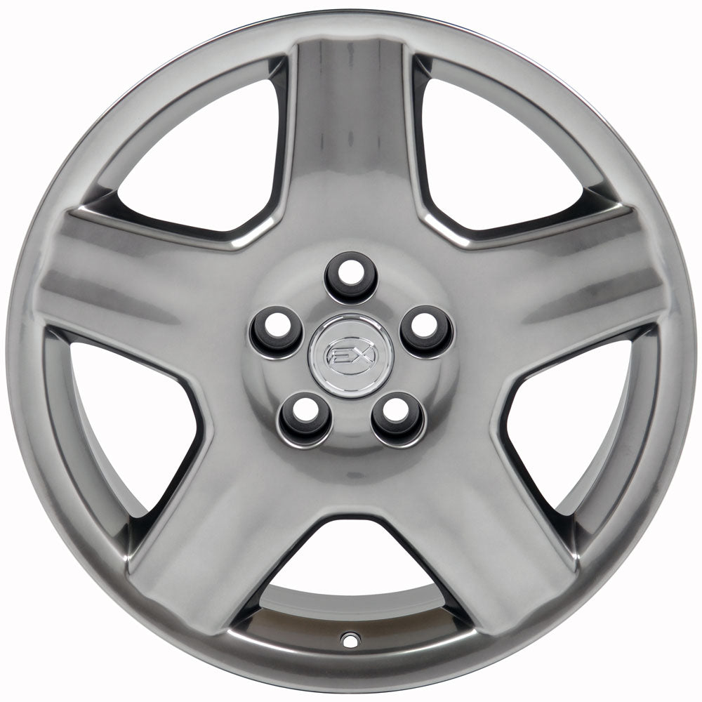 18x7.5 OE Wheels LX02 Hyper Black Wheel 5x4.5 (45mm)
