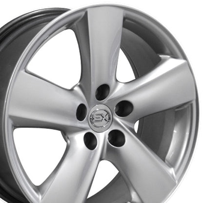 18x8 OE Wheels LX19 Hyper Silver Wheel 5x4.5 (35mm)