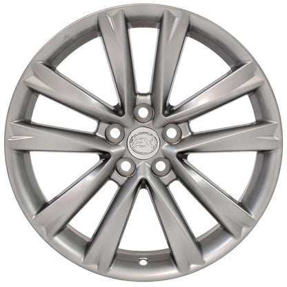 19x7.5 OE Wheels LX24 Hyper Silver Wheel 5x4.5 (35mm)