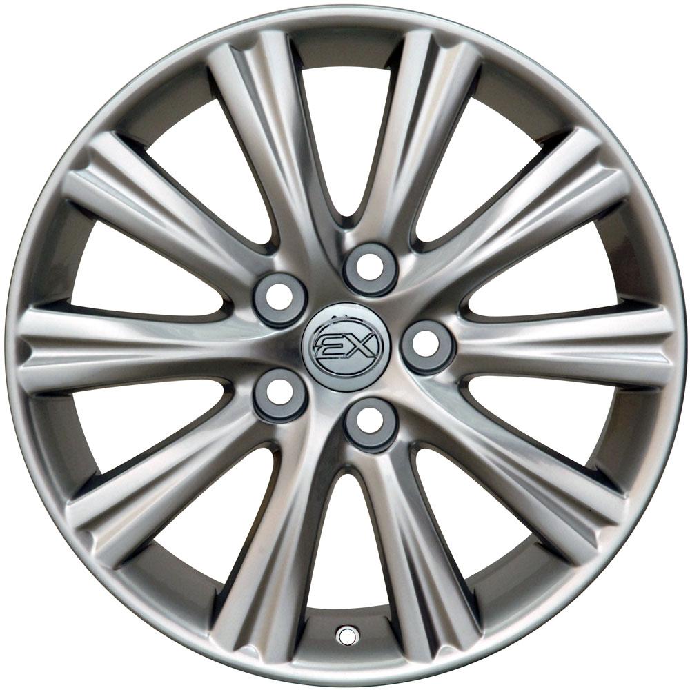 17x7 OE Wheels LX43 Hyper Silver Wheel 5x4.5 (45mm)