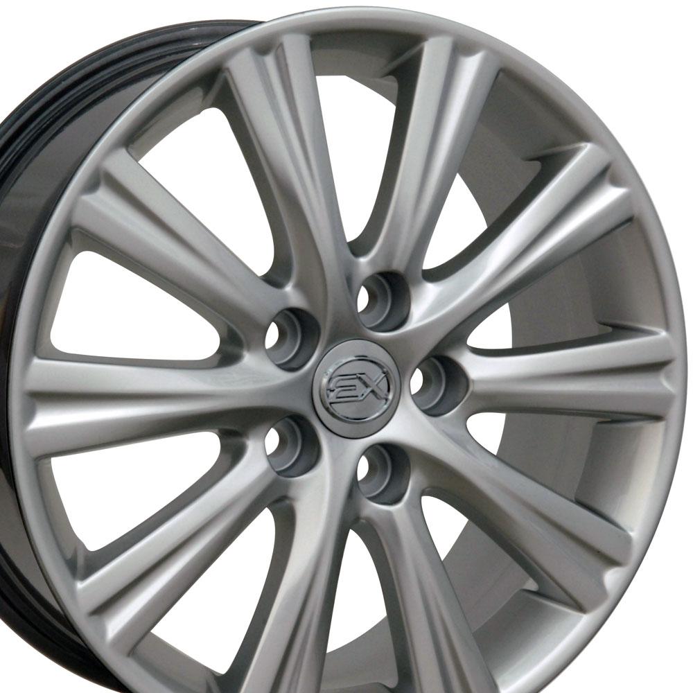 17x7 OE Wheels LX43 Hyper Silver Wheel 5x4.5 (45mm)