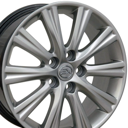 17x7 OE Wheels LX43 Hyper Silver Wheel 5x4.5 (45mm)