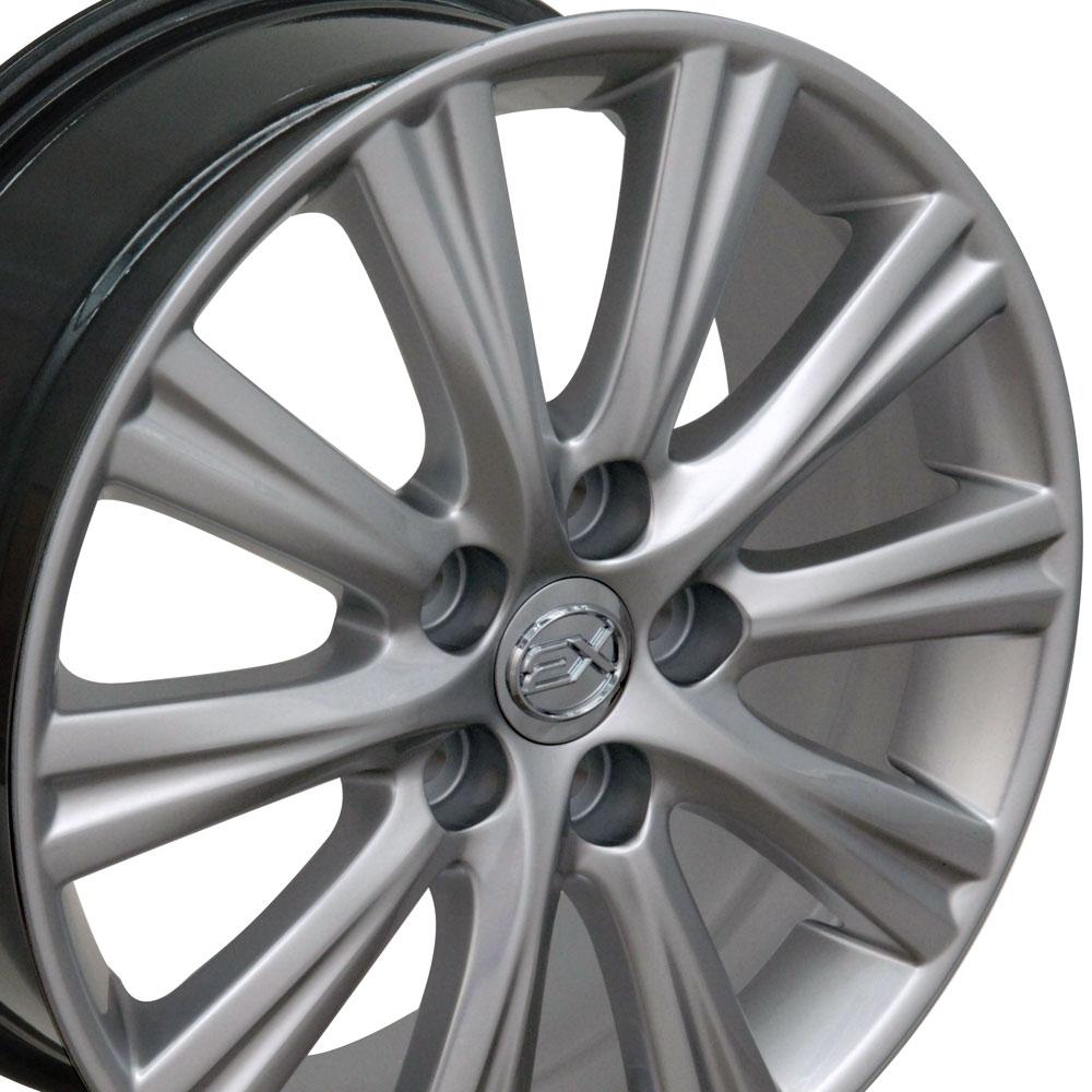 17x7 OE Wheels LX43 Hyper Silver Wheel 5x4.5 (45mm)