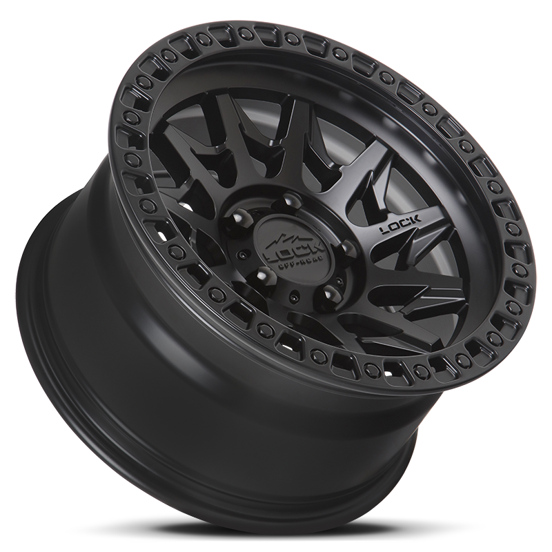 20x9 Lock Off-Road Lunatic Matte Black With Matte Black Ring Wheel 8x6.5 (20mm)